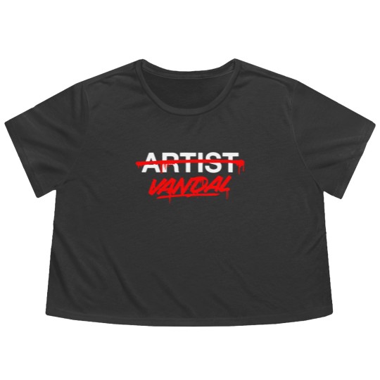 Discover Vandal Not Artist Flowy Cropped Tees