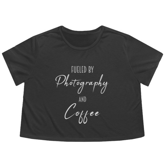 Discover Photography and Coffee Flowy Cropped Tees