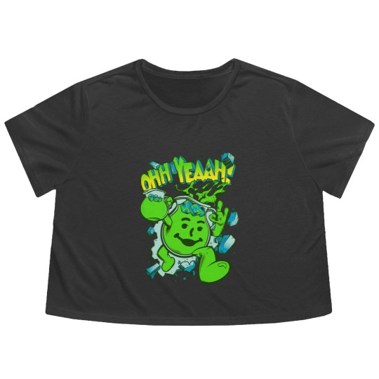 Discover OHH YEAH! Kool Aid Lime Classic Flowy Cropped Tees