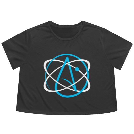 Discover Atheist Atom Logo Flowy Cropped Tees