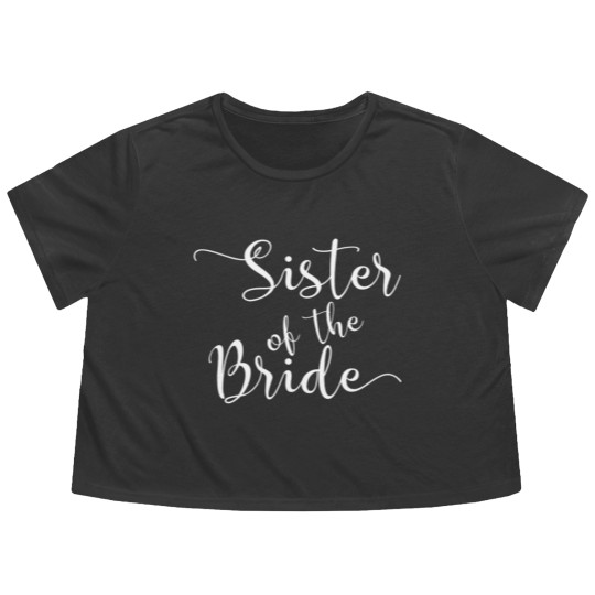 Discover Sister of the Bride Flowy Cropped Tees
