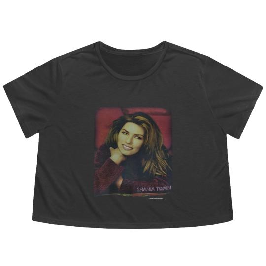 Discover Vintage 1996 Shania Twain Tour Flowy Cropped Tees, Pop,