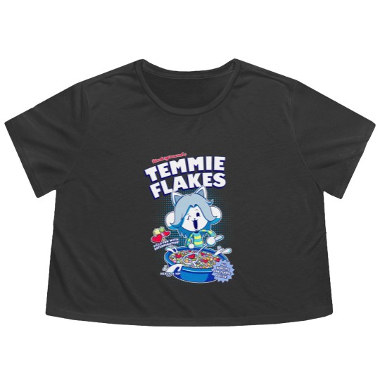 Discover Temmie Flakes! - Undertale - Flowy Cropped Tees