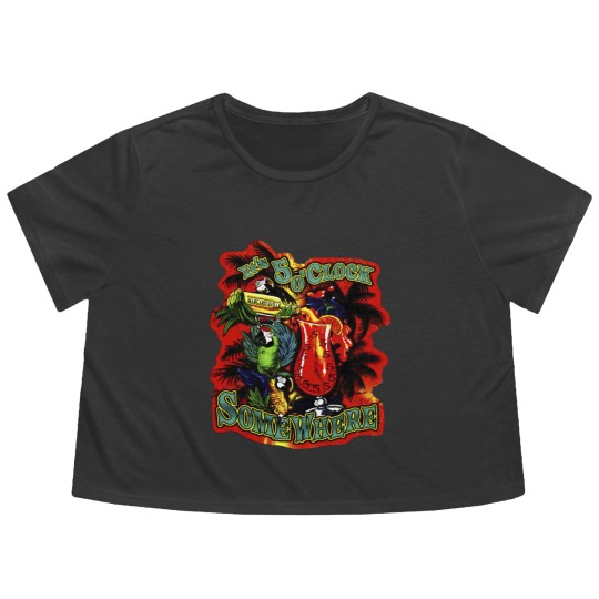 Discover Jimmy Buffett Flowy Cropped Tees
