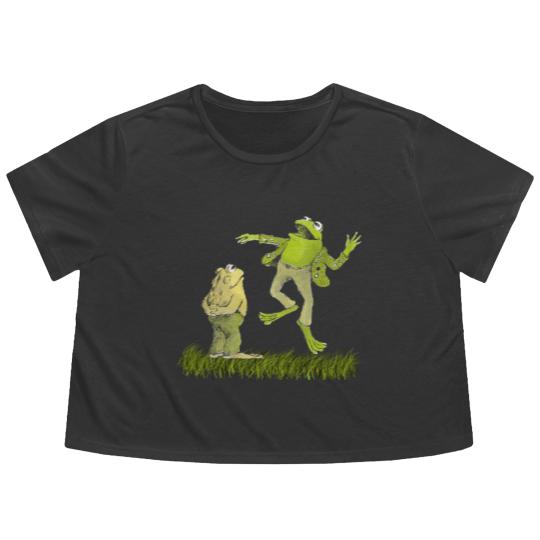 Discover Frog and toad are friends Flowy Cropped Tees
