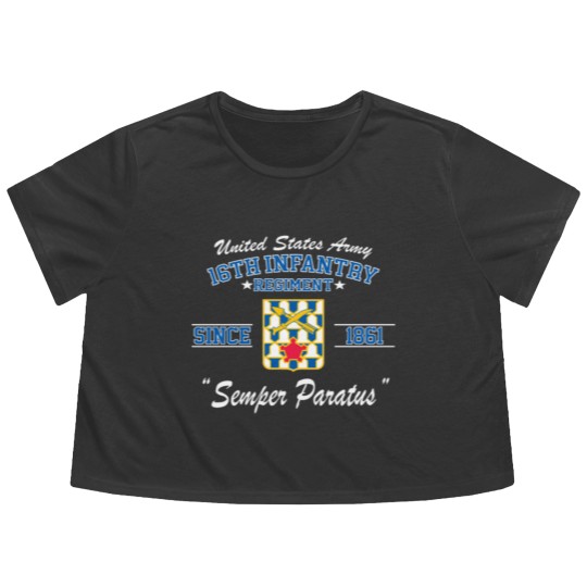 Discover 16Th Infantry Regiment Flowy Cropped Tees