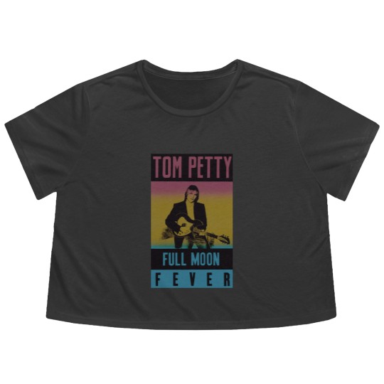 Discover Tom Petty Flowy Cropped Tees - Full Moon Fever Classic Retro Heartbreakers
