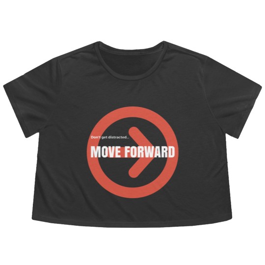 Discover Move Forward Flowy Cropped Tees