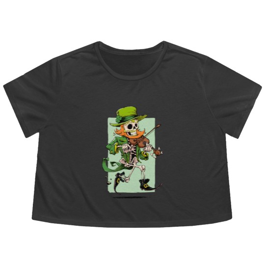 Discover Dia de los Leprechauns - Leprechaun - Flowy Cropped Tees