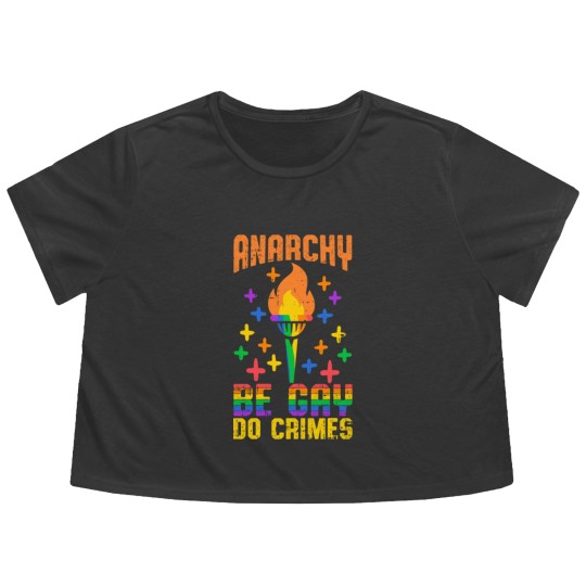 Discover Gay Pride LGBTQ Gift LGBT Flowy Cropped Tees Flowy Cropped Tees
