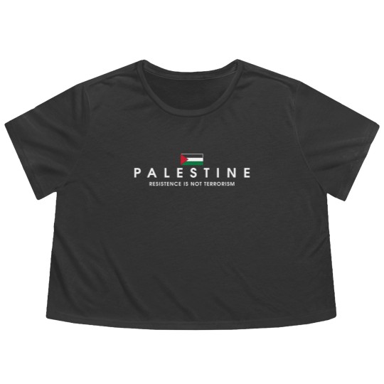 Discover Palestine Resistance Dpn Flowy Cropped Tees