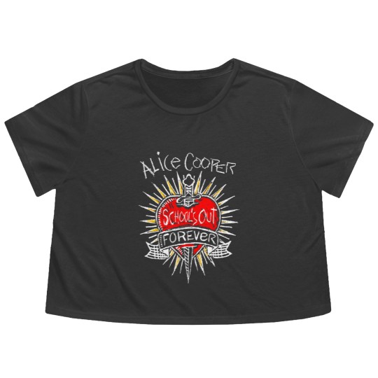 Discover Alice Cooper - Vintage School's Out Forever Flowy Cropped Tees