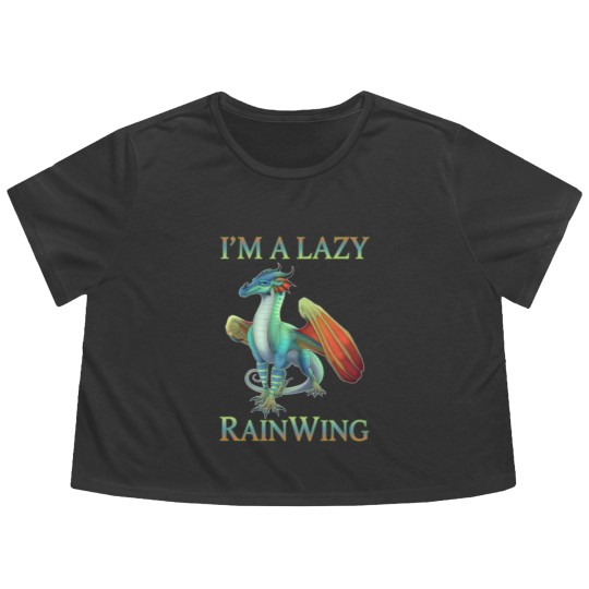 Discover I m A Lazy Rainwing Dragons Retro Wings Of Fire Flowy Cropped Tees