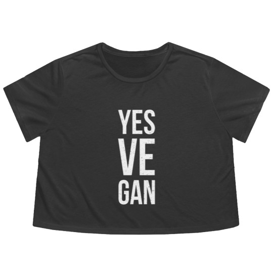 Discover Vegan Veganism Flowy Cropped Tees