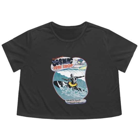 Discover Silver Surfshop - Silver Surfer - Flowy Cropped Tees