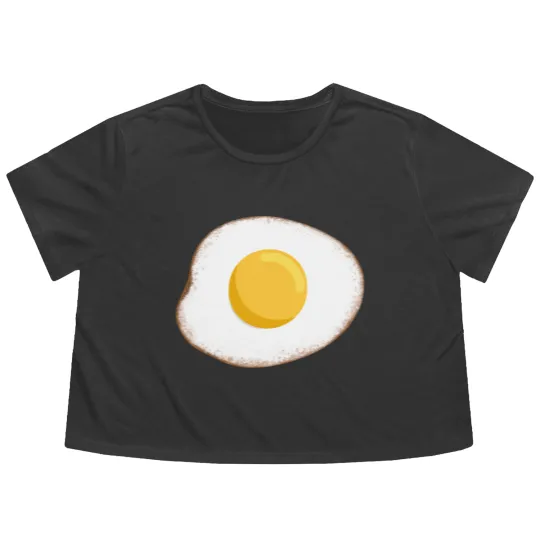 Discover Sunny Side Up Egg - Sunny Side Up Egg - Flowy Cropped Tees