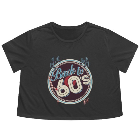 Discover Back to 60's Design - 60s Style - Flowy Cropped Tees
