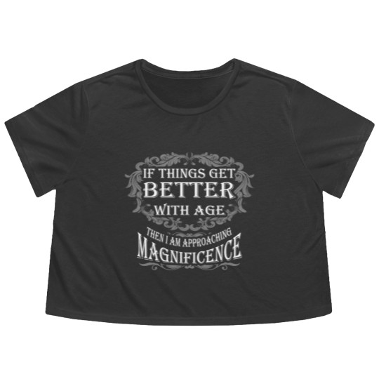 Discover Magnificence - Age Flowy Cropped Tees