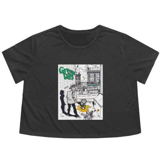 Discover vintage 1994 Green Day Flowy Cropped Tees