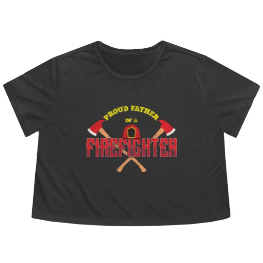Discover Proud Parent Of A Firefighter Flowy Cropped Tees