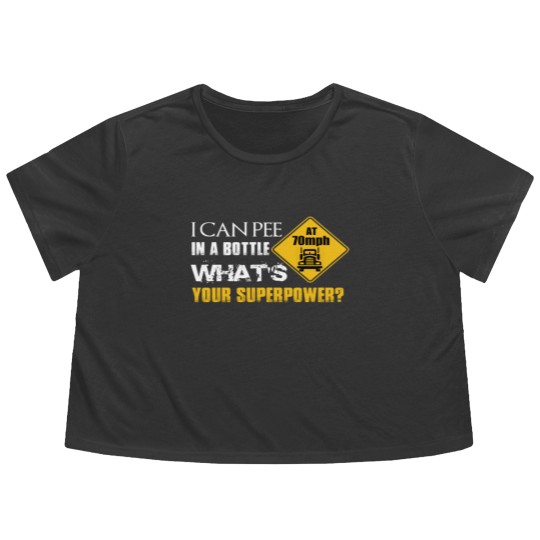 Discover I CAN PEE IN THE BOTTLE Flowy Cropped Tees