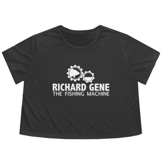 Discover richard gene the fishing machine Flowy Cropped Tees