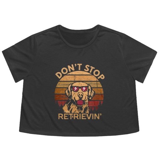 Discover  Don't Stop Retrieving Vintage Flowy Cropped Tees