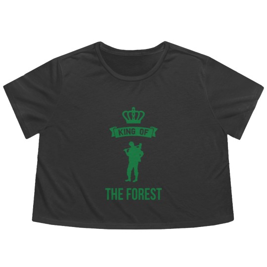 Discover The King Of The Forest funny Flowy Cropped Tees Flowy Cropped Tees