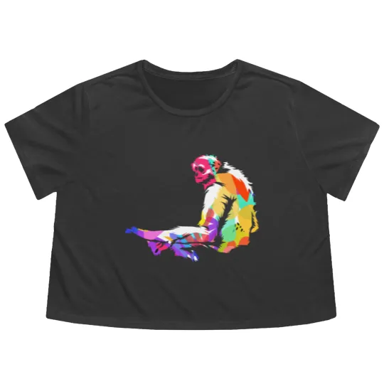 Discover Gibbon Flowy Cropped Tees
