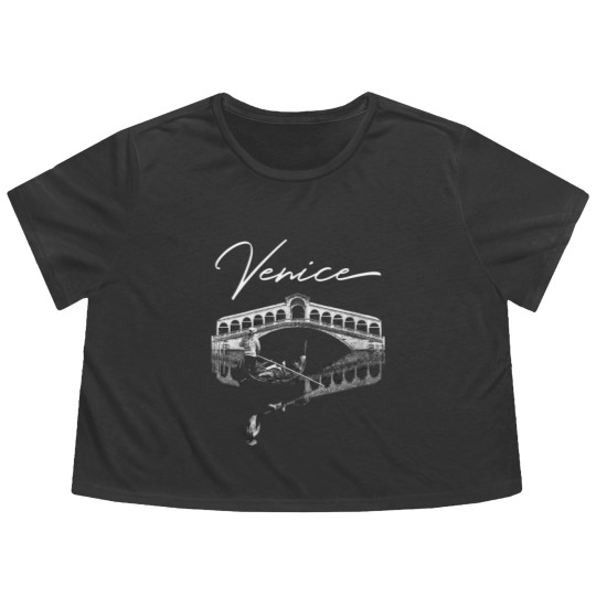 Discover Venice Italy Flowy Cropped Tees