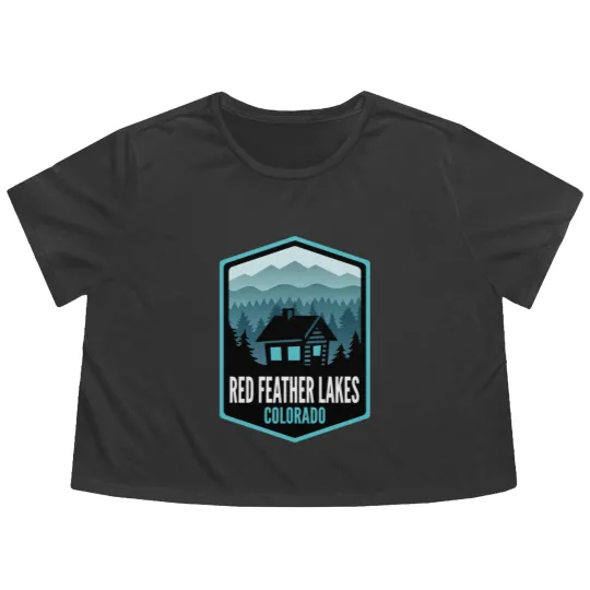 Discover Red Feather Lakes Colorado - Flowy Cropped Tees