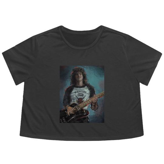 Discover eddie forever love munson Classic Flowy Cropped Tees