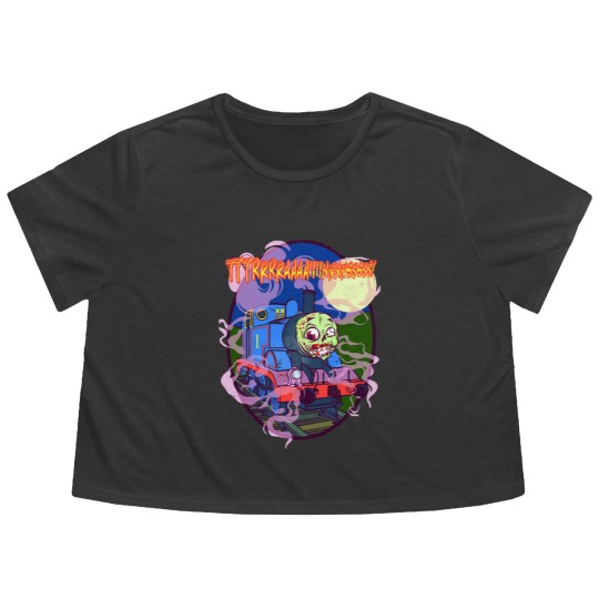 Discover TTTRRAAAIIINNSSS! - Thomas Tank Engine - Flowy Cropped Tees