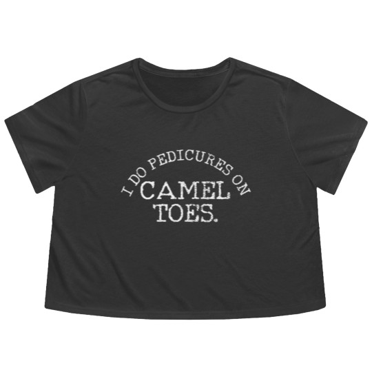 Discover Pedicure On Camel Toes Flowy Cropped Tees