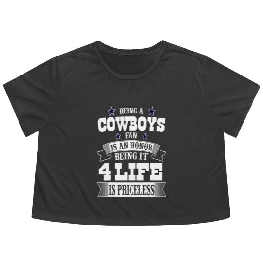 Discover Fathers Day Gift cowboy flag Football dallas fans Flowy Cropped Tees