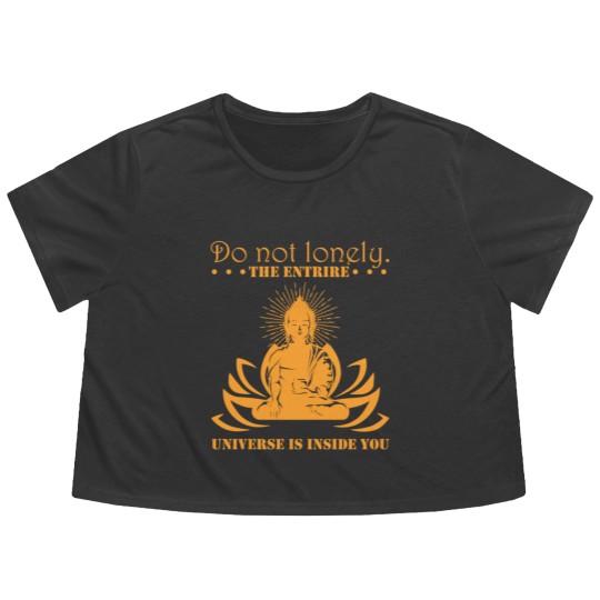 Discover Meditate Buddha Flowy Cropped Tees Flowy Cropped Tees