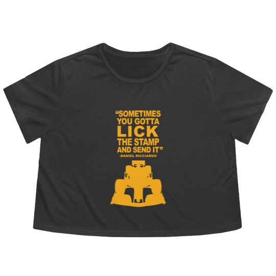 Discover Daniel Ricciardo legendary quote Flowy Cropped Tees