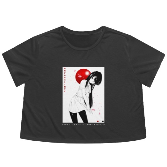 Discover Komi Can't Communciate - Flowy Cropped Tees - Anime Flowy Cropped Tees - Komi Cant Communicate - Flowy Cropped Tees - Anime Flowy Cropped Tees