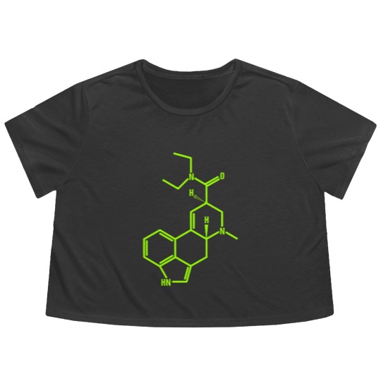 Discover LSD Molecule - Lsd - Flowy Cropped Tees