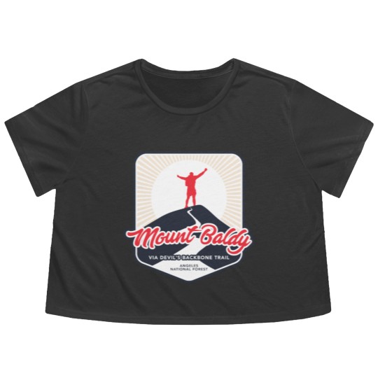 Discover Mount Baldy via Devil's Backbone Trail Flowy Cropped Tees