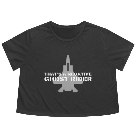 Discover That's a negative ghost rider quote design in air Flowy Cropped Tees