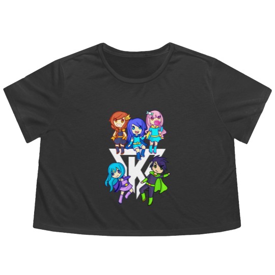 Discover Funneh and the Krew Cartoon - Funneh - Flowy Cropped Tees