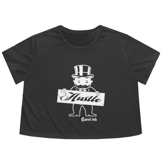 Discover Cartel Ink Hustle Monopoly Man Hustle Flowy Cropped Tees Flowy Cropped Tees