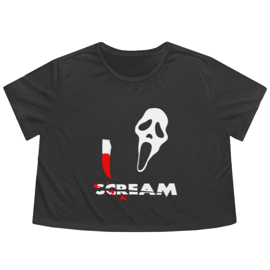 Discover Scream Movie Flowy Cropped Tees