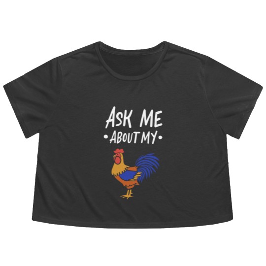 Discover Ask Me About My Cock Flowy Cropped Tees