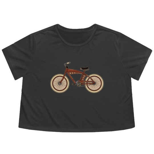 Discover Classic Bicycle Flowy Cropped Tees