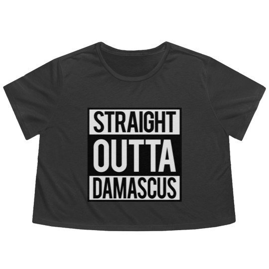 Discover Straight Outta Damascus Flowy Cropped Tees