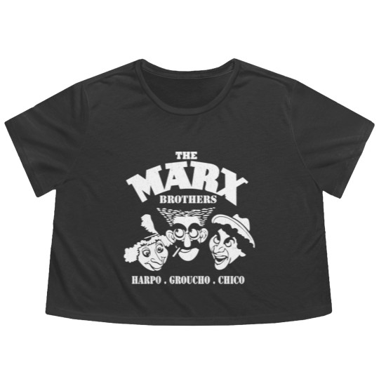 Discover The Marx Brothers fan - Harpo, Grouchom, Chico Flowy Cropped Tees