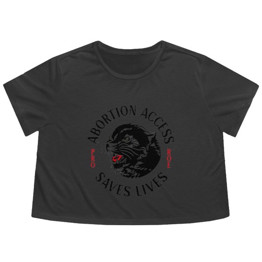 Discover Abortion Access Saves Lives Flowy Cropped Tees, Pro Choice Flowy Cropped Tees, Reproductive Rights Flowy Cropped Tees