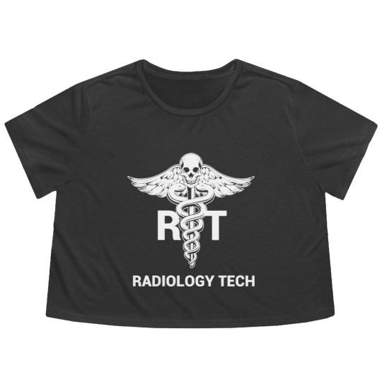 Discover Radiology Tech X-Ray Radiography Technologist - Radiology Tech - Flowy Cropped Tees